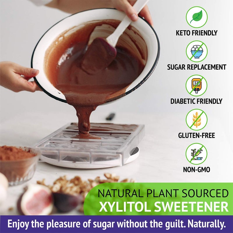 Xlear XyloSweet Plant Sourced Xylitol Sweetener - Pure Natural Sugar Substitute, Granules, Non-GMO, Gluten-Free, 5 Pound Bag (Pack of 1) - Image 4